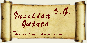 Vasilisa Gnjato vizit kartica
